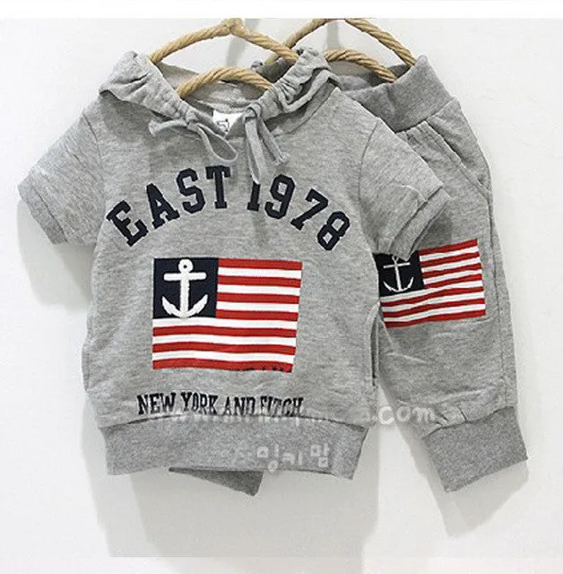 2016 summer 369 digital & National flag children clothing set kids clothes for boys & girls sport suits T-shirt hoodies pant