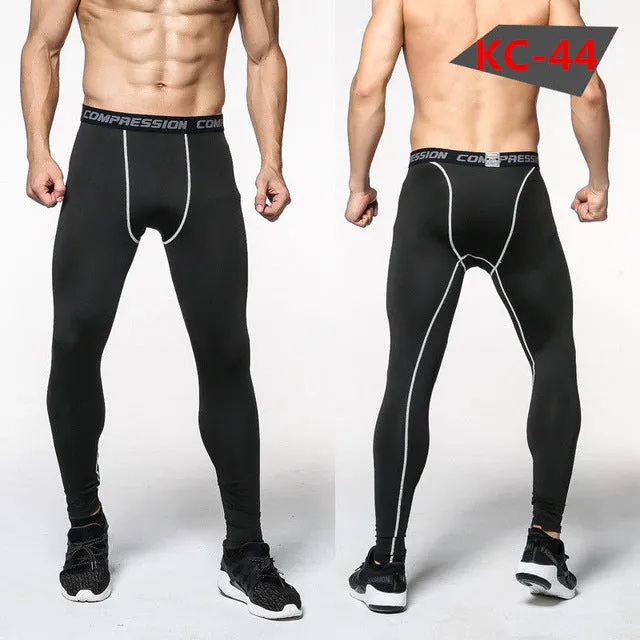 2017 Men Compression Pants Casual Tights Camouflage Pants Bodybuilding Mans High Elasticity Joggers Crossfit Skinny Leggings