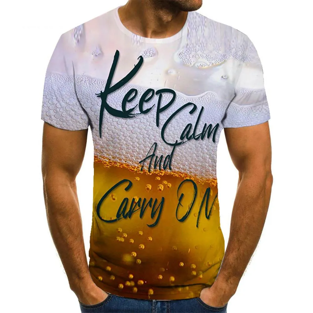 3D Graphic Printed Short Sleeve Shirts Dink