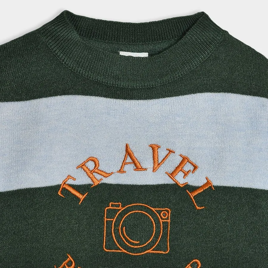 Adventure Blogger Striper Sweater