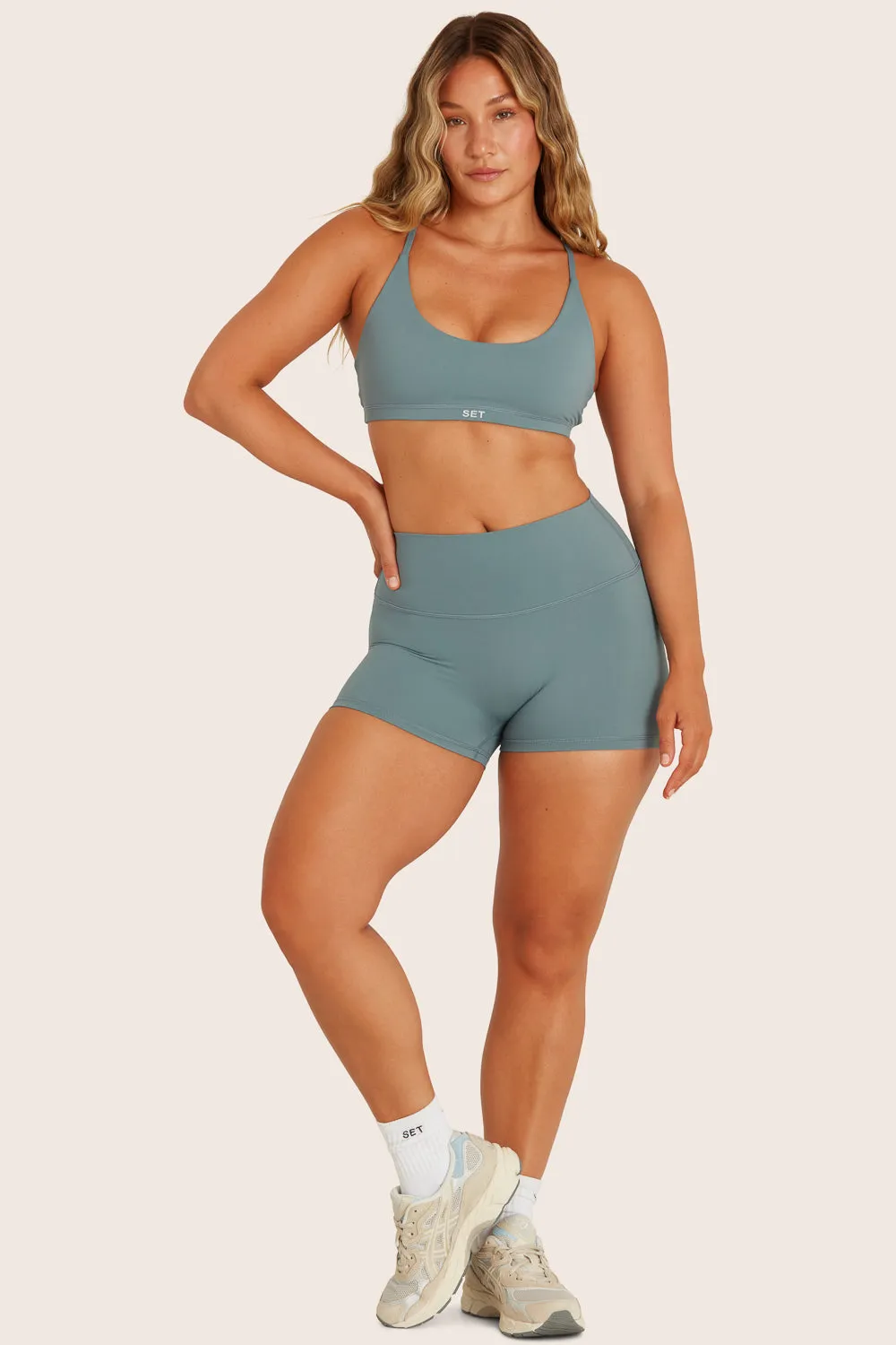 AIRLUXE™ BREATHE MINI SHORTS - BAY