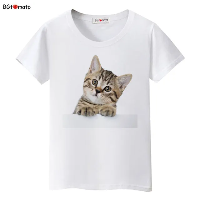 BGtomato Super cute 3D cats T-shirt women lovely cool summer clothes Good quality comfortable tops casual tees brand shirts