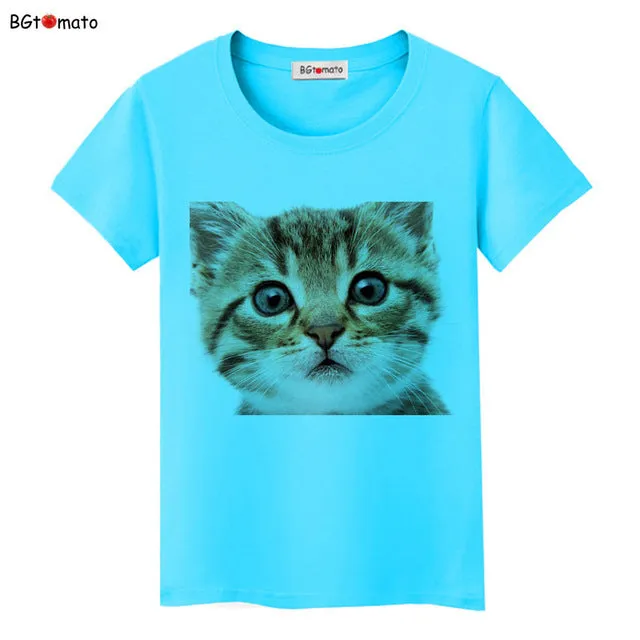 BGtomato Super cute 3D cats T-shirt women lovely cool summer clothes Good quality comfortable tops casual tees brand shirts