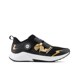 Big Kid's New Balance DynaSoft Reveal v4 BOA Color: Black with Copper Metallic & Silver Metallic