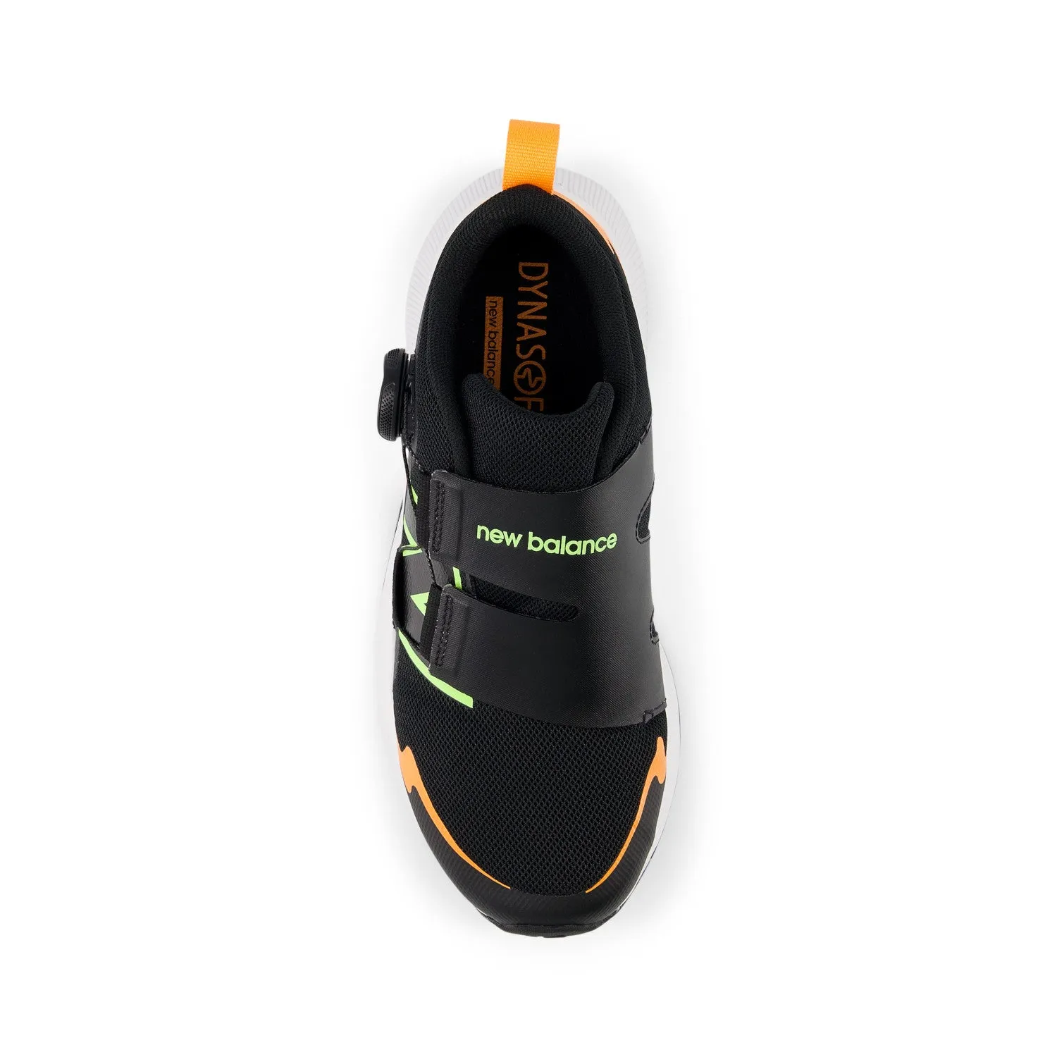 Big Kid's New Balance DynaSoft Reveal v4 BOA Color: Black with Lime Glo