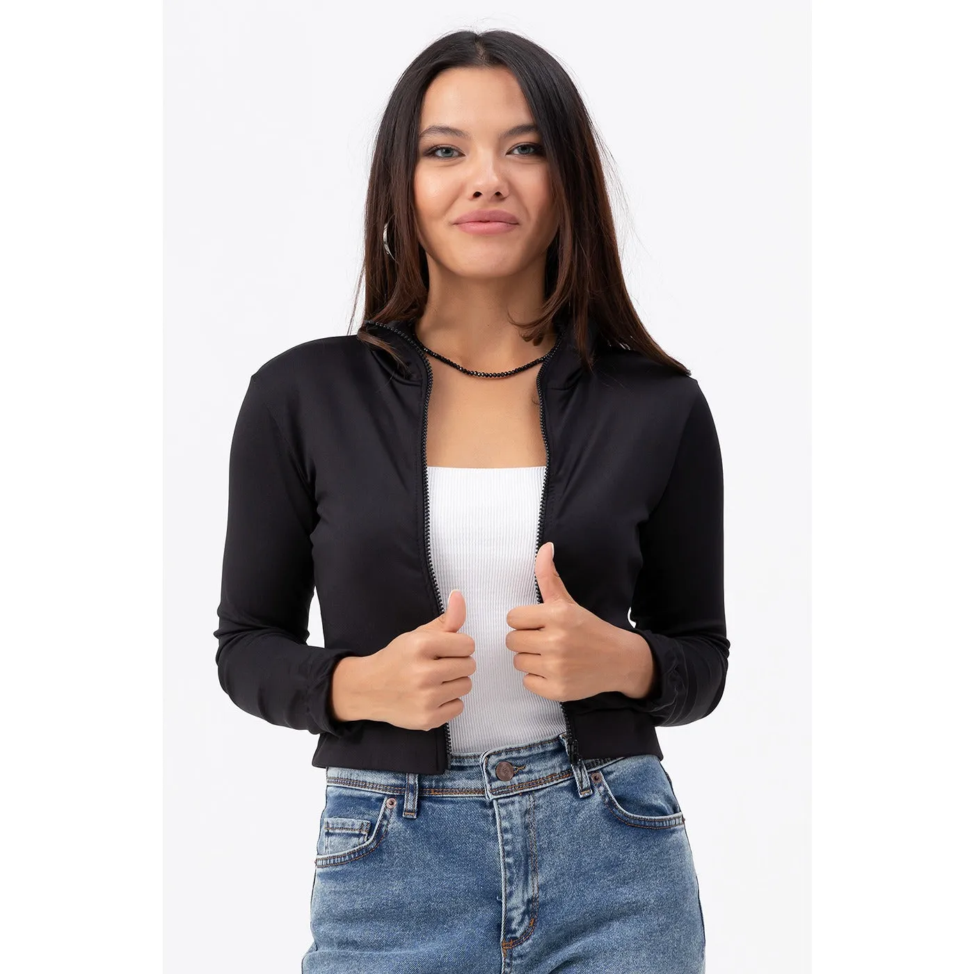 Black Zipper Jacket