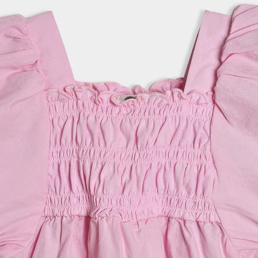 Bloom Smocked Top Pink