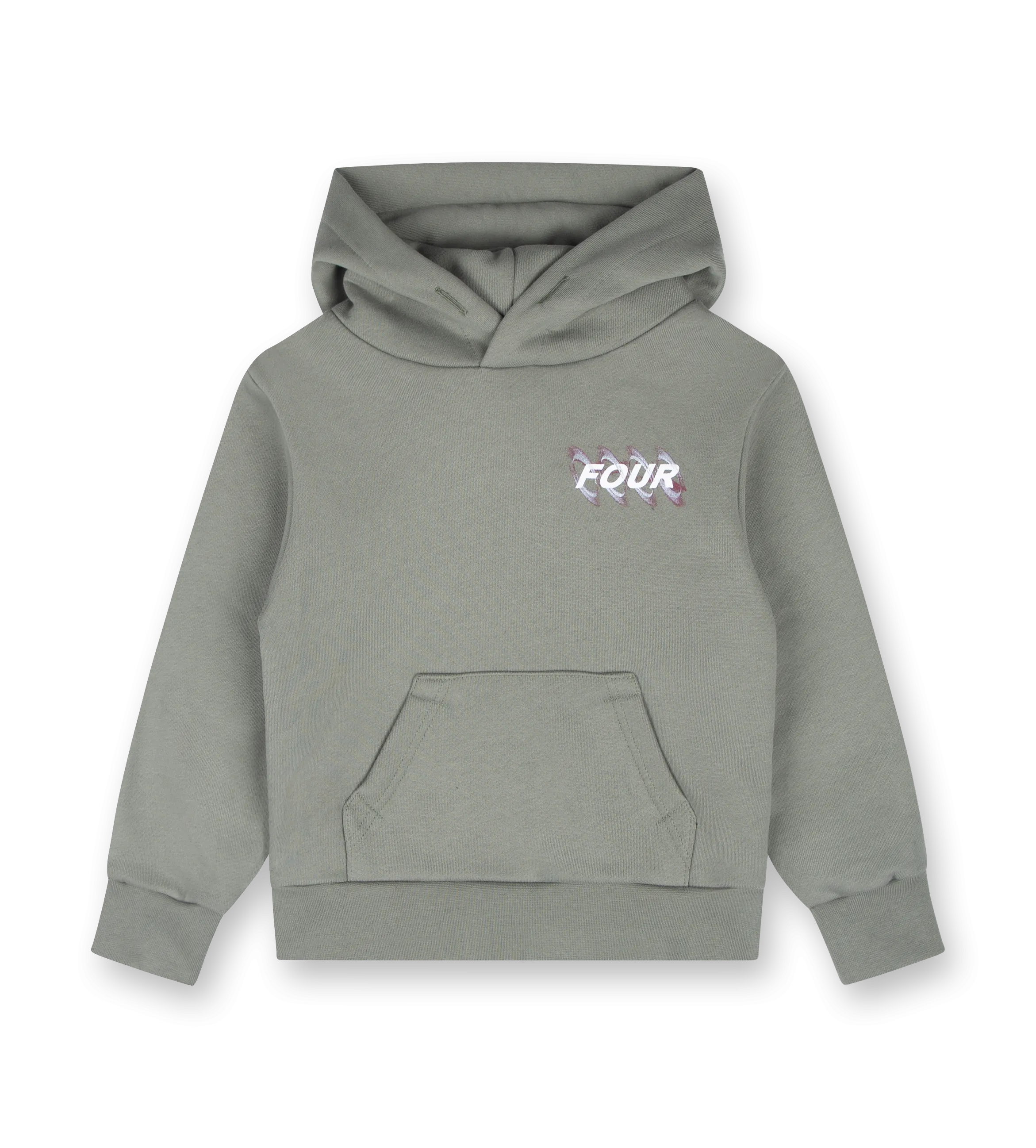 Blurry Circles Hoodie Agave Green