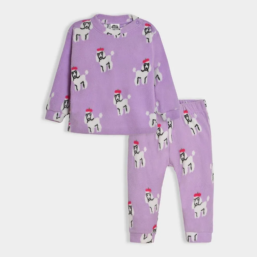 Bonjour Poodle Printed Slumber Set