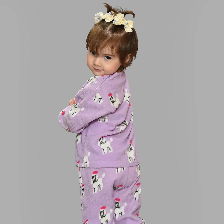 Bonjour Poodle Printed Slumber Set