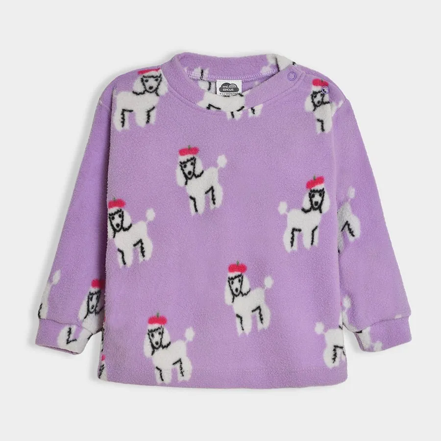 Bonjour Poodle Printed Slumber Set