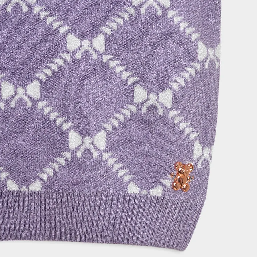 Bonjour Violet Knitted Sweater