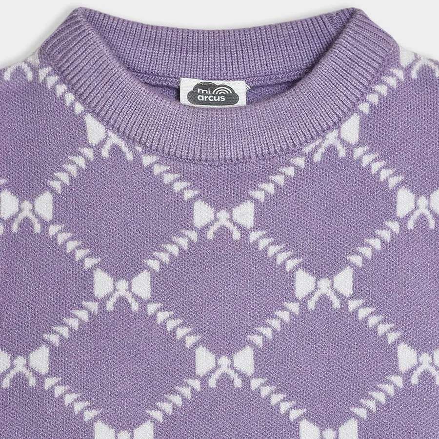 Bonjour Violet Knitted Sweater