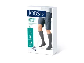 Bsn Medical Jobst Activewear Socks Stocking Compression Kn 15-20Closed Denim Blu Sm 1/Pr