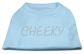 Cheeky Rhinestone Shirt Baby Blue S (10)