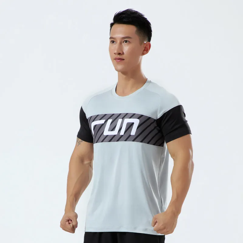 Custom High Quality Training Gym Sport Shirt Tops Quick Dry Men Running T- Shirt Manufacturer