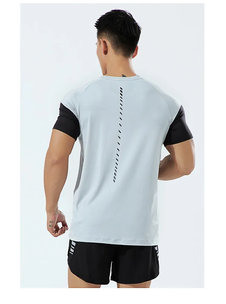 Custom High Quality Training Gym Sport Shirt Tops Quick Dry Men Running T- Shirt Manufacturer