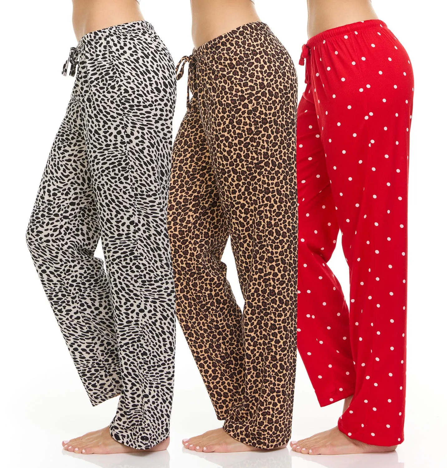 DARESAY Women’s Printed Lounge Pants – Comfortable Long Pajama Pants For Women [Pack of 3]