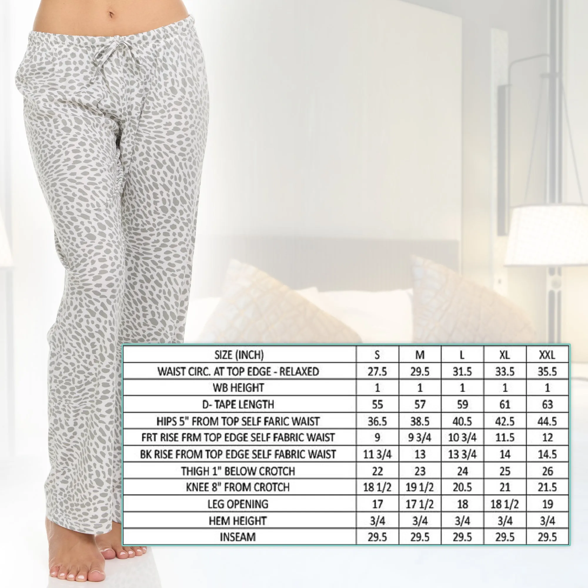 DARESAY Women’s Printed Lounge Pants – Comfortable Long Pajama Pants For Women [Pack of 3]