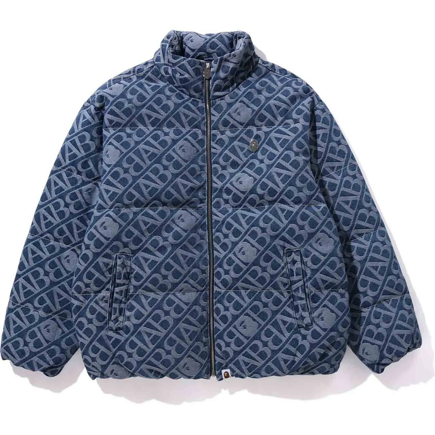 DENIM MONOGRAM PUFFER DOWN JACKET MENS