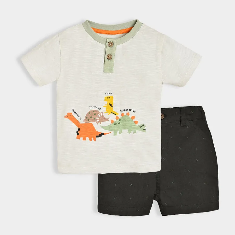 Dinomite Fossil T-shirt & Shorts Co-Ord Set