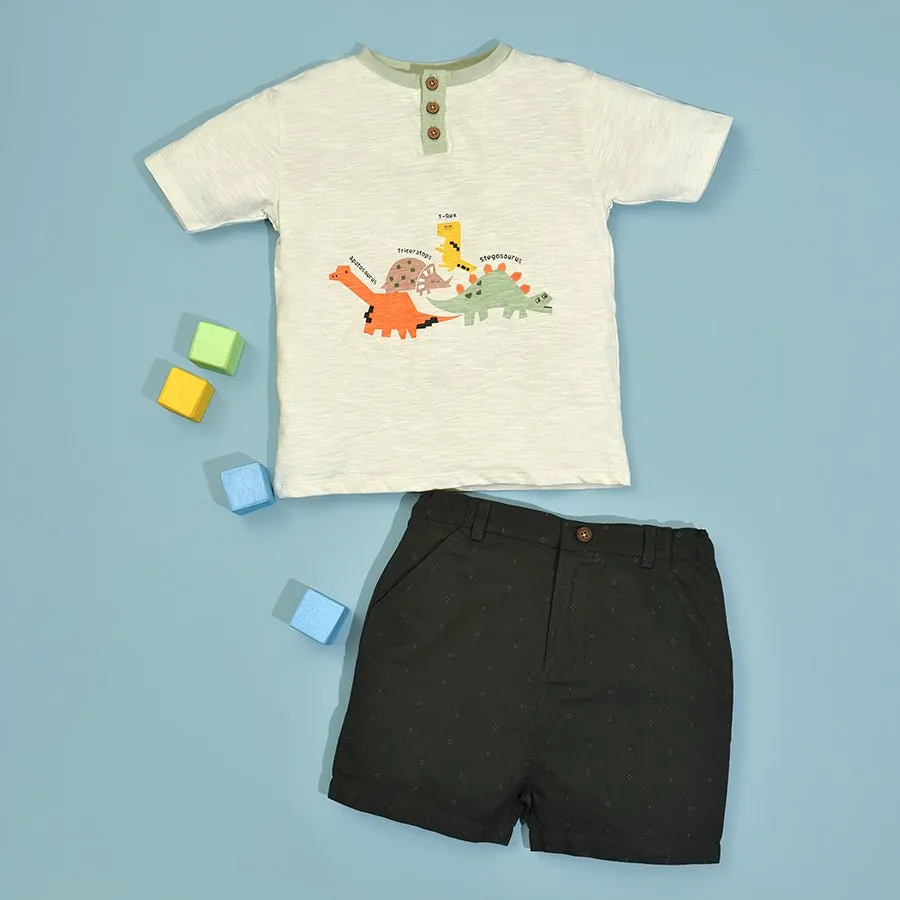 Dinomite Fossil T-shirt & Shorts Co-Ord Set