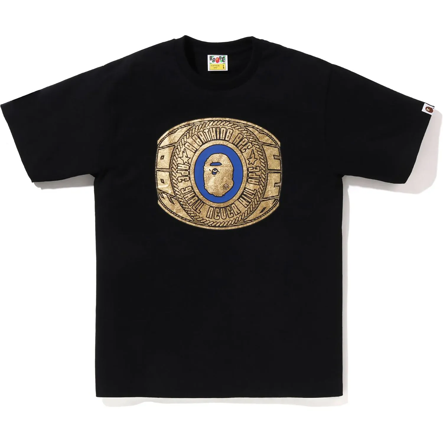 FOIL BAPE COLLEGE RING TEE MENS