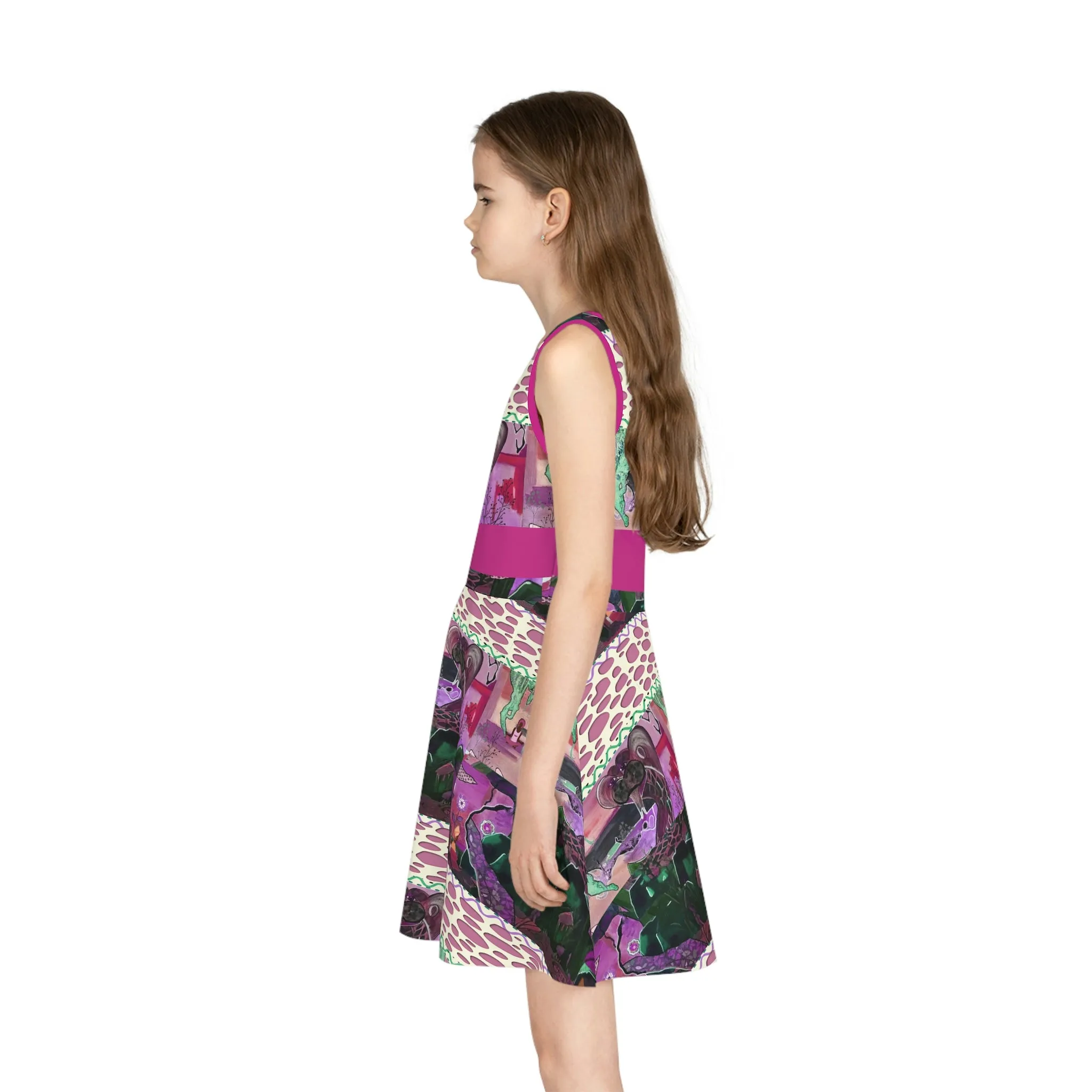 Girls' Sleeveless Sundress (AOP) JOY