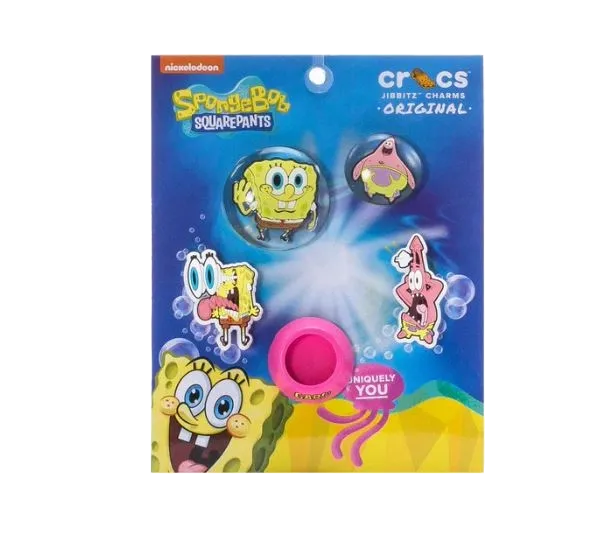 JIBBITZ SPONGEBOB BUBBLE 5 PACK