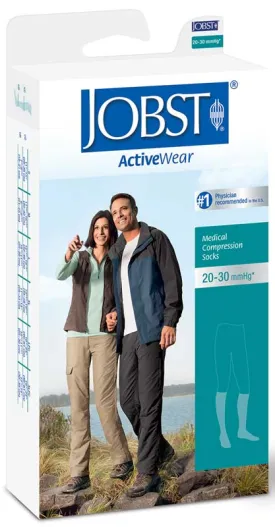 JOBST ActiveWear Knee-High Firm Compression Socks Medium, Black