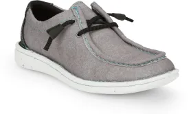 Justin Womens Hazer Steel Grey Textile Sneakers Shoes