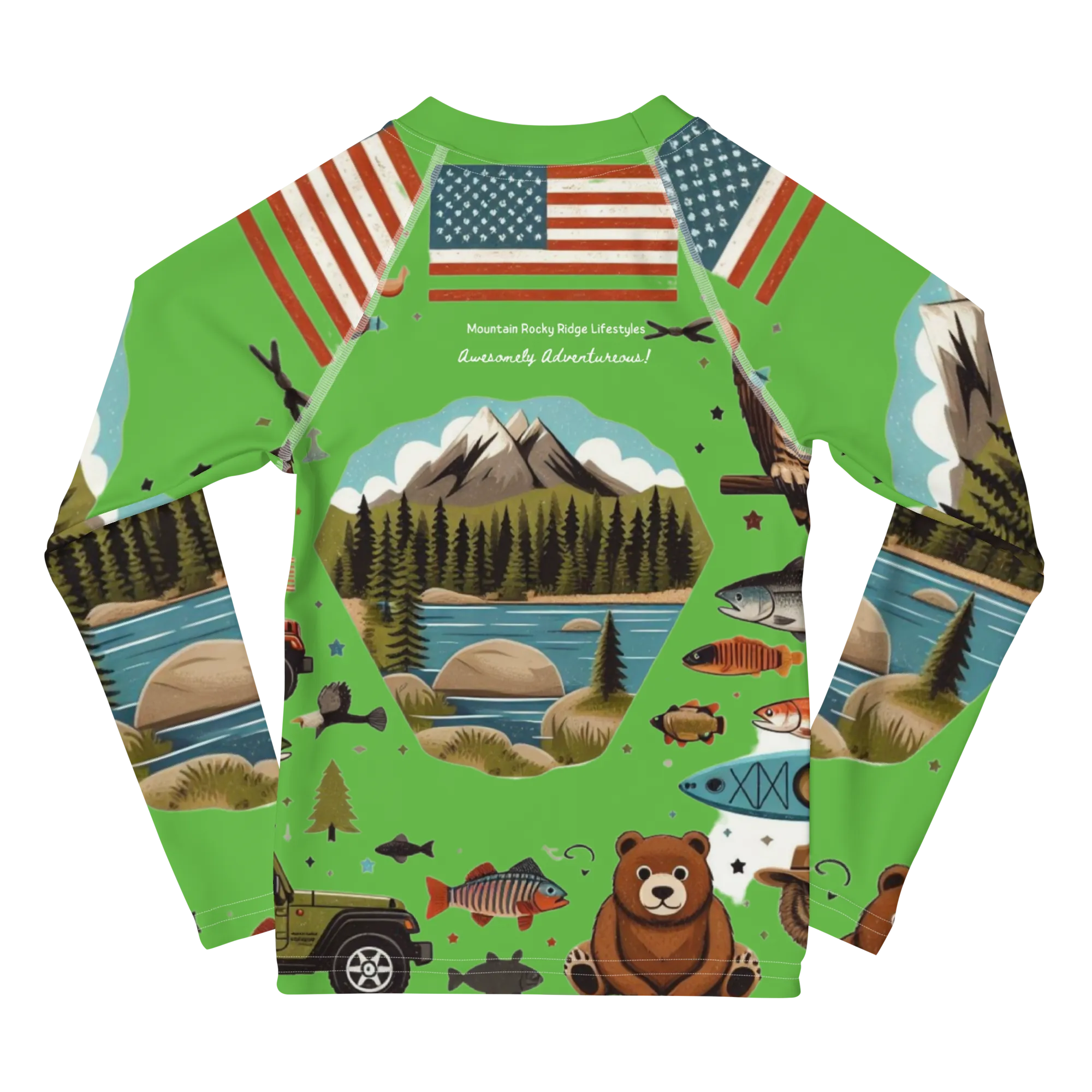 Kids Rash Guard Thermal Designed By Tucker Lee