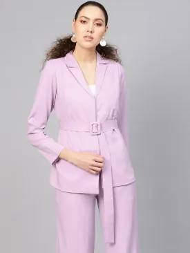 Lavender Belted Jacket