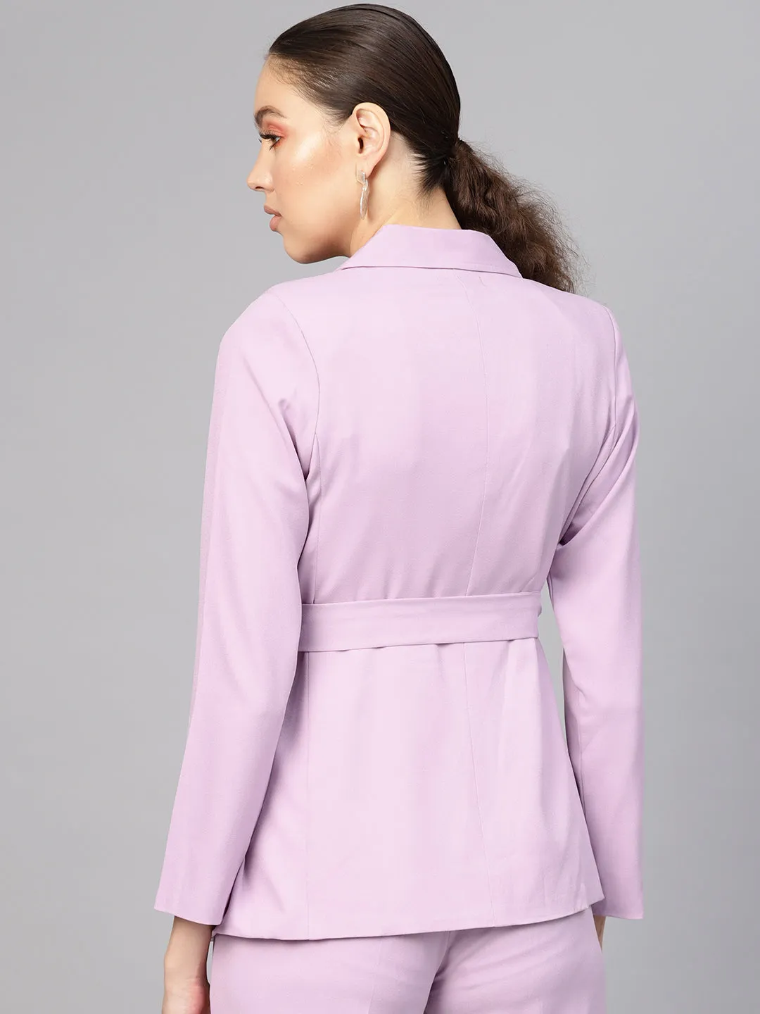 Lavender Belted Jacket