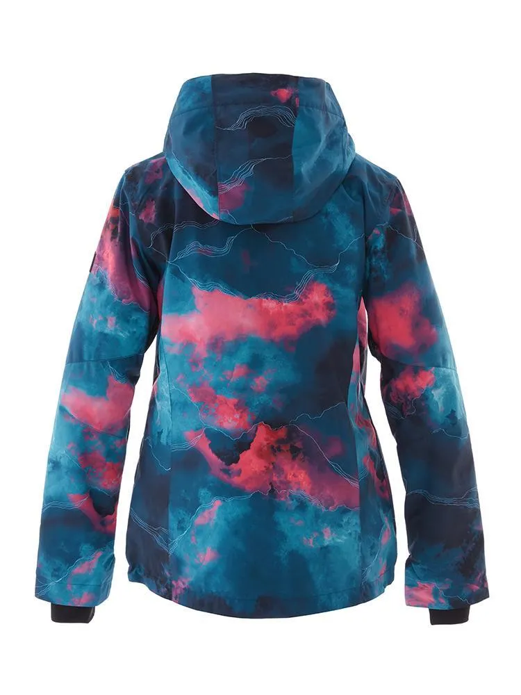 Light Graffiti Ski & Snowboard Jacket For Women