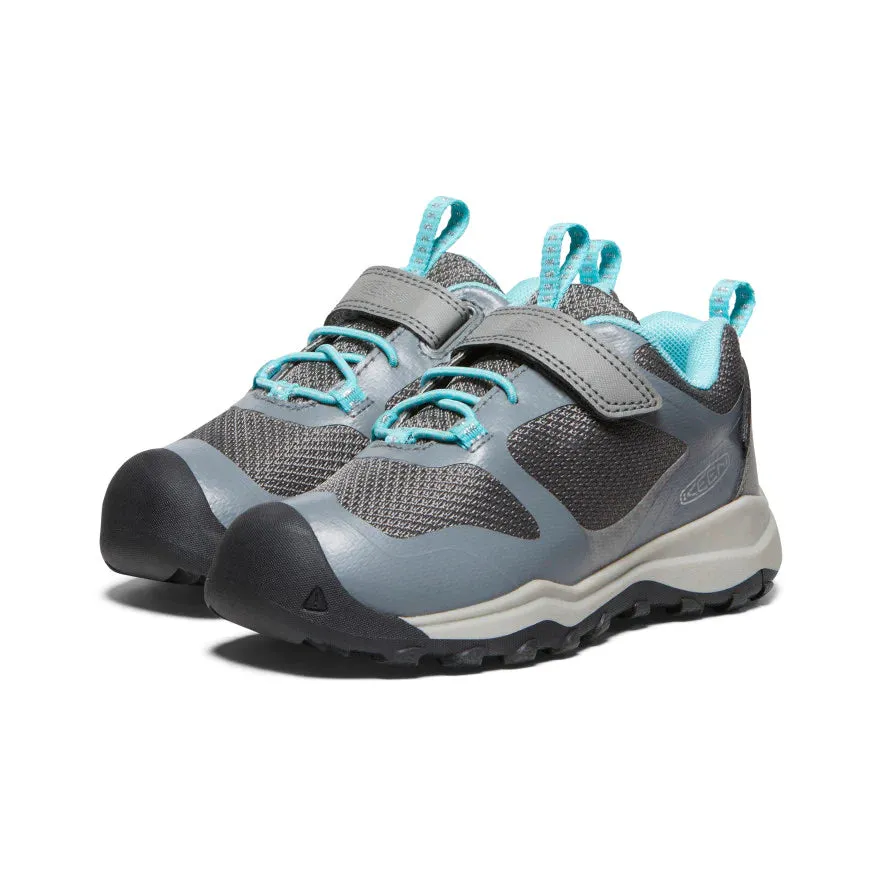 Little Kid's Keen Wanduro Waterproof Shoe Color: Steel Grey / Ipanema