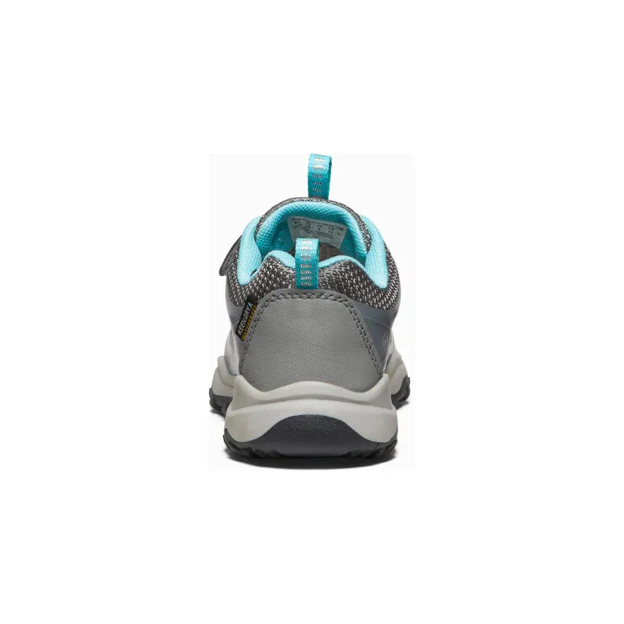 Little Kid's Keen Wanduro Waterproof Shoe Color: Steel Grey / Ipanema