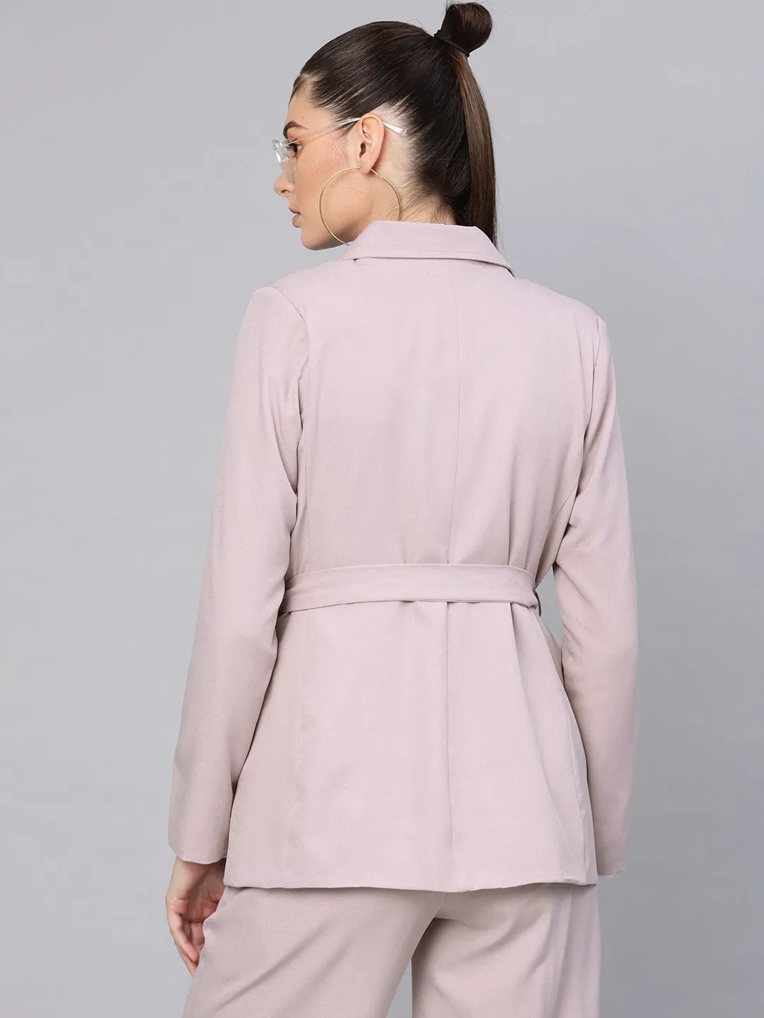 Mauve Belted Jacket