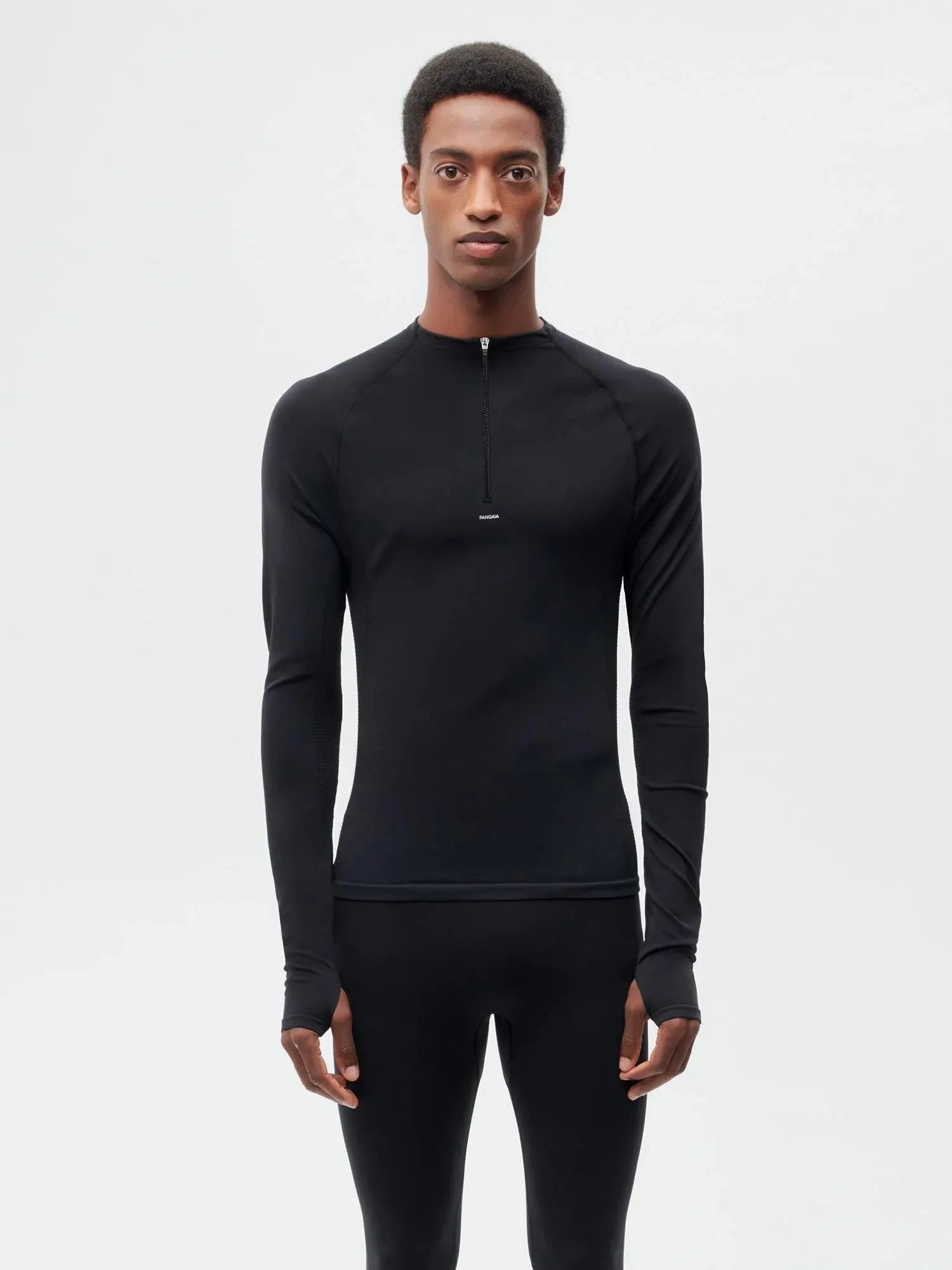 Men’s Activewear 2.0 Zipped Long Sleeve Top—black