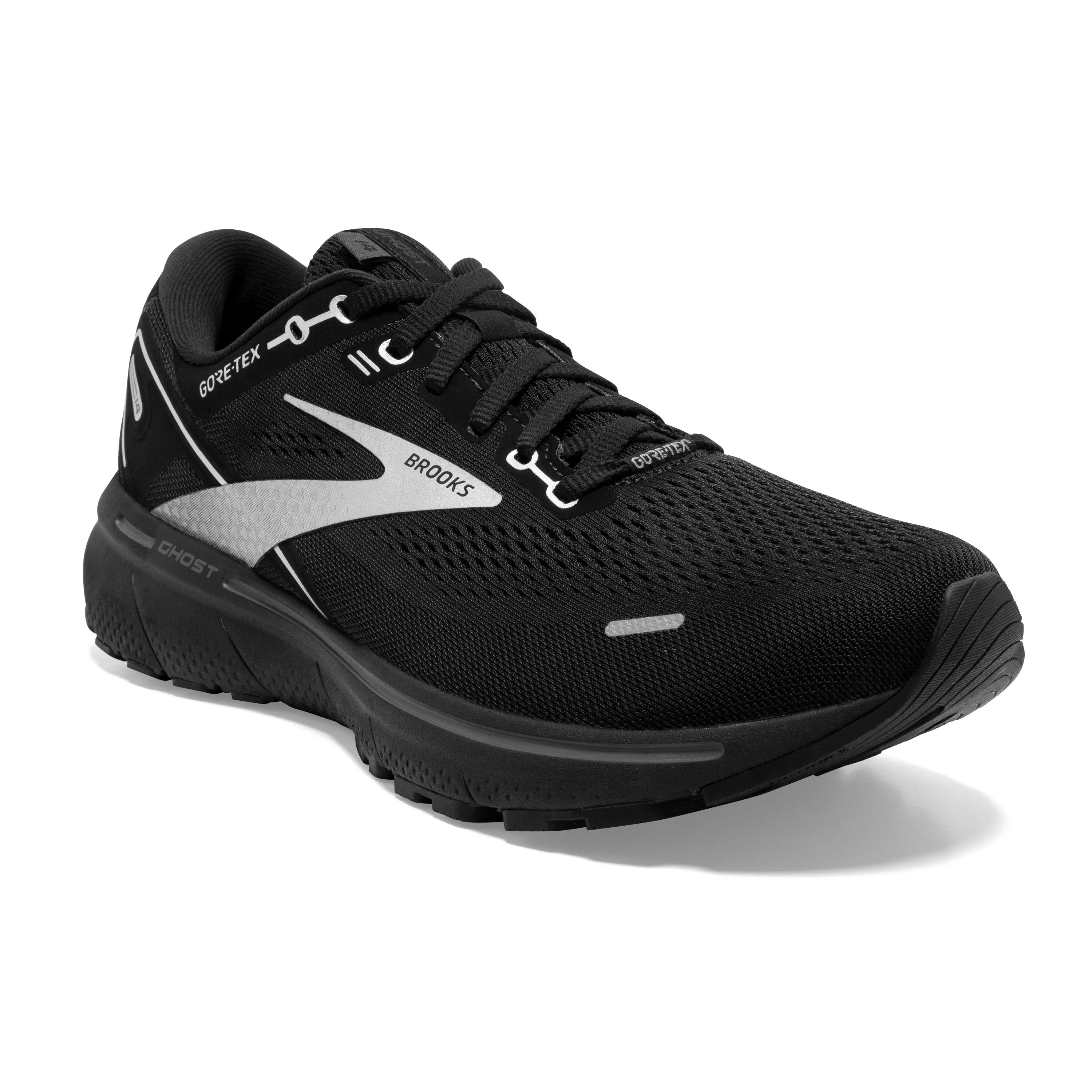 Men's Brooks Ghost 14 GTX Color: Black/Black/Ebony