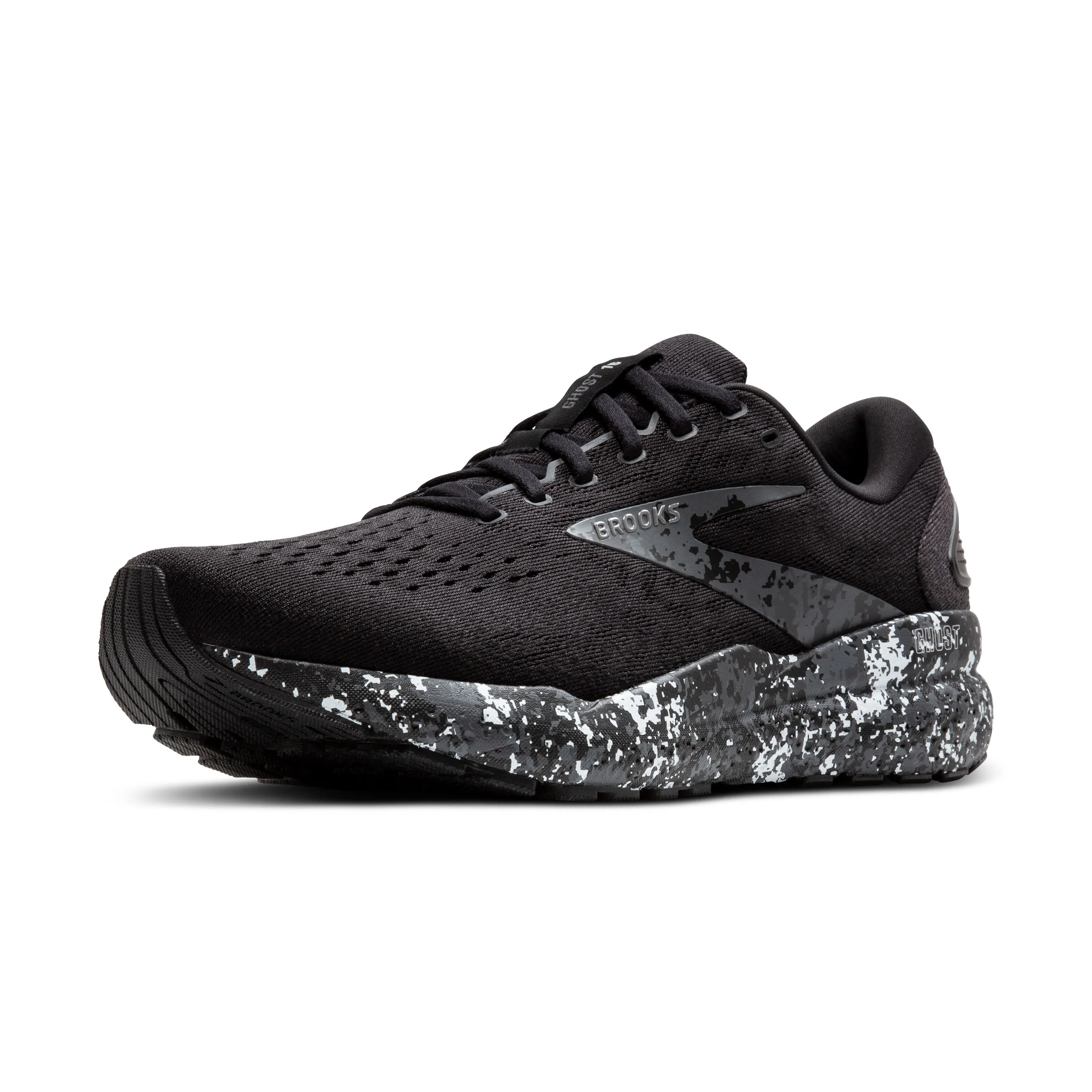 Men's Brooks Ghost 16 Color: Black / Iron / Lava