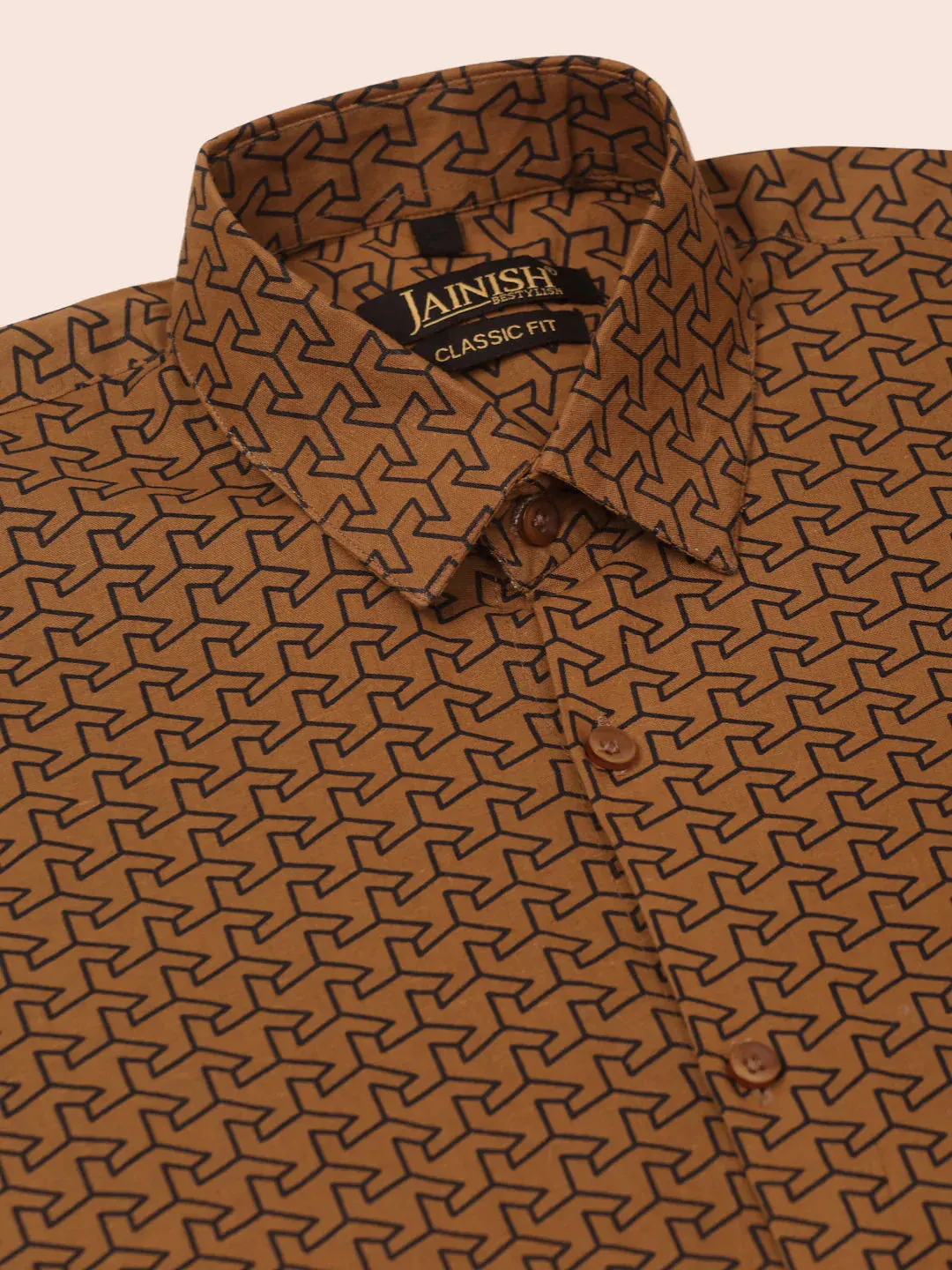 Men'S  Cotton Printed Formal Shirts