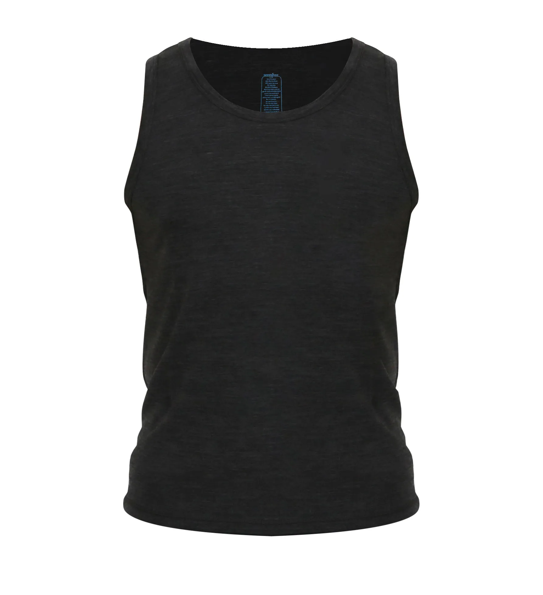 Men's Merino Wool Tank Top with Crew Neck