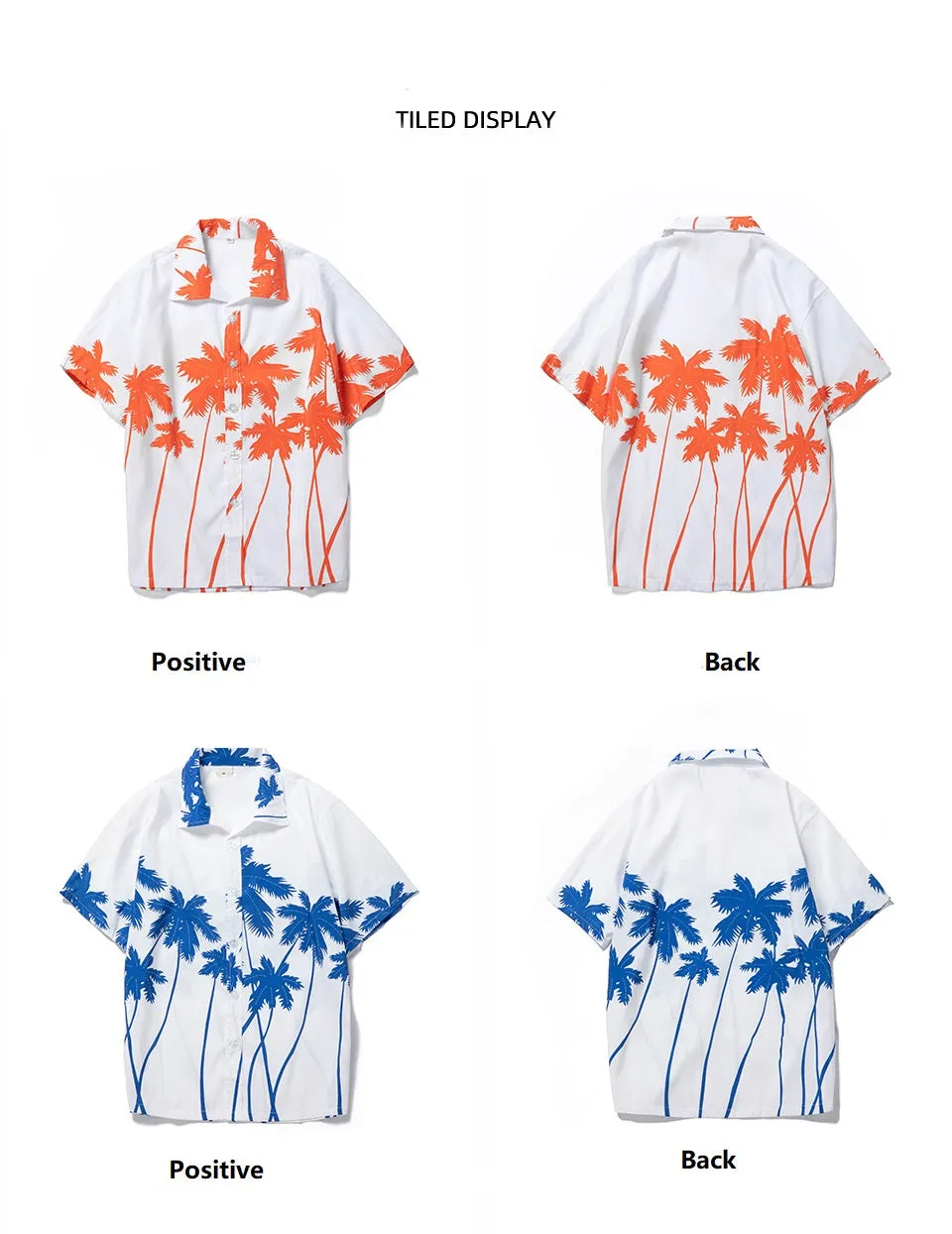 Men's Summer Short Sleeve Hawaiian Floral Printed Beach Shirt Polo Collar Beach Vacation T Shirts for Men Casual T-shirt