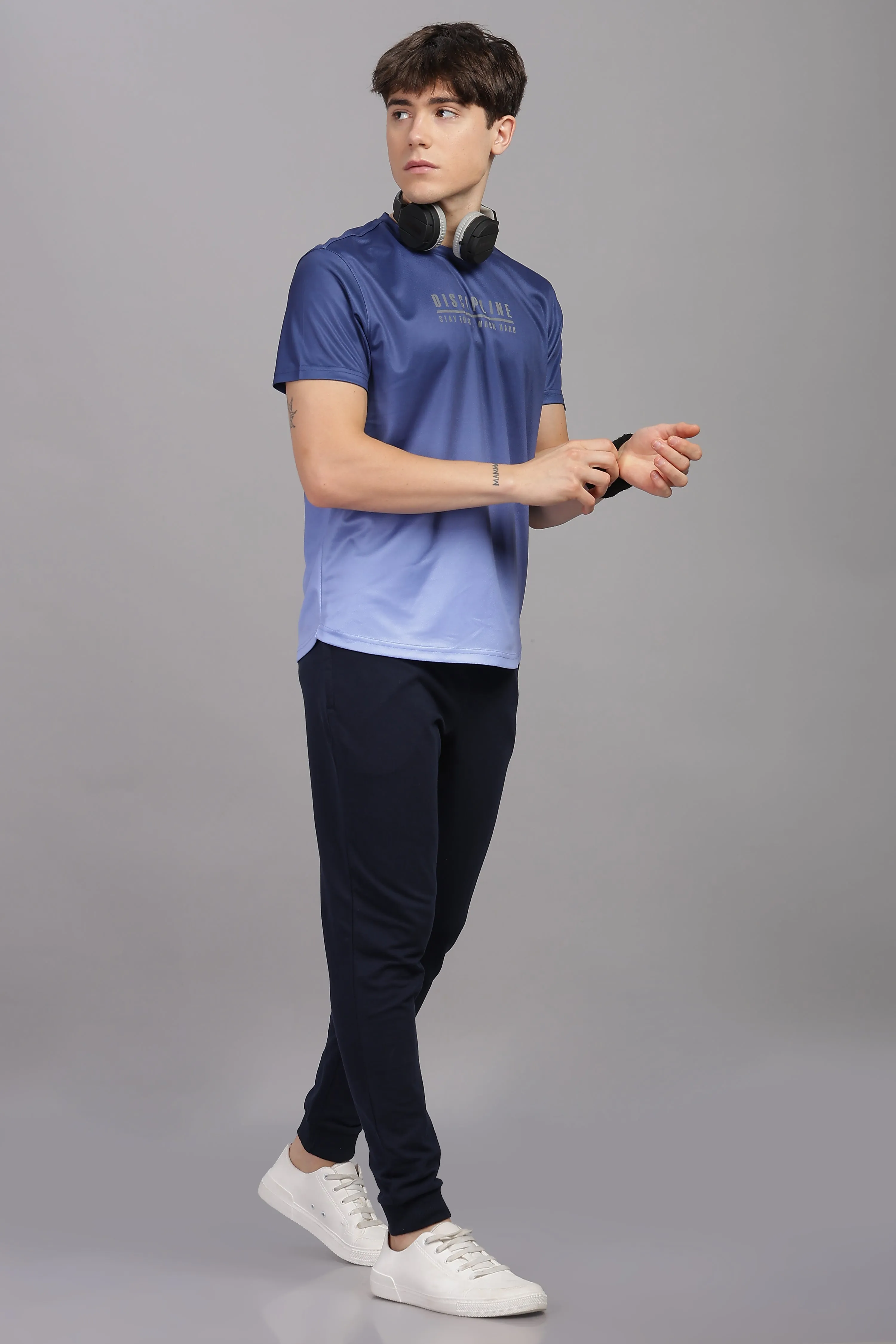 Men's Ultra Smooth Activewear T Shirt (Navy)