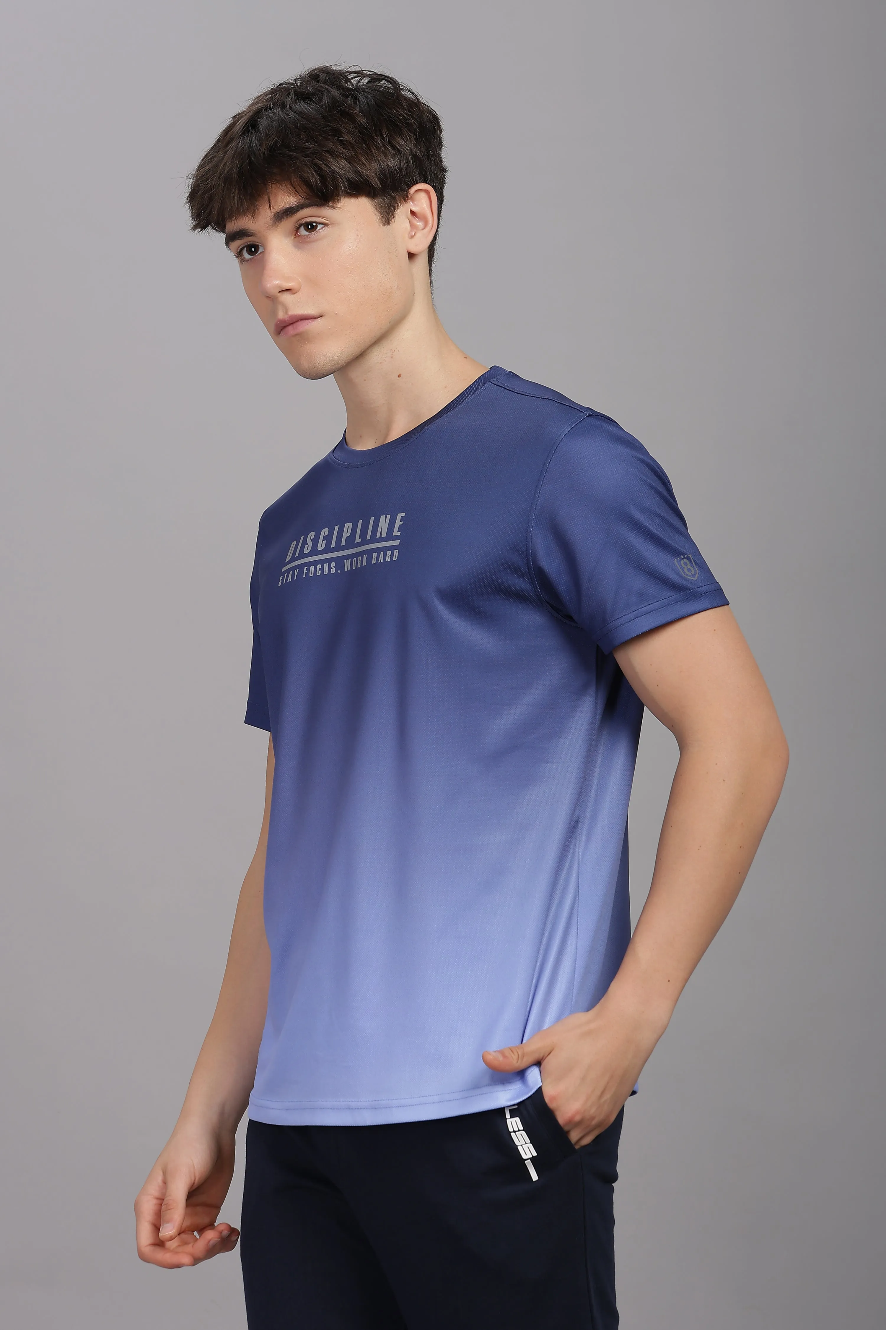 Men's Ultra Smooth Activewear T Shirt (Navy)