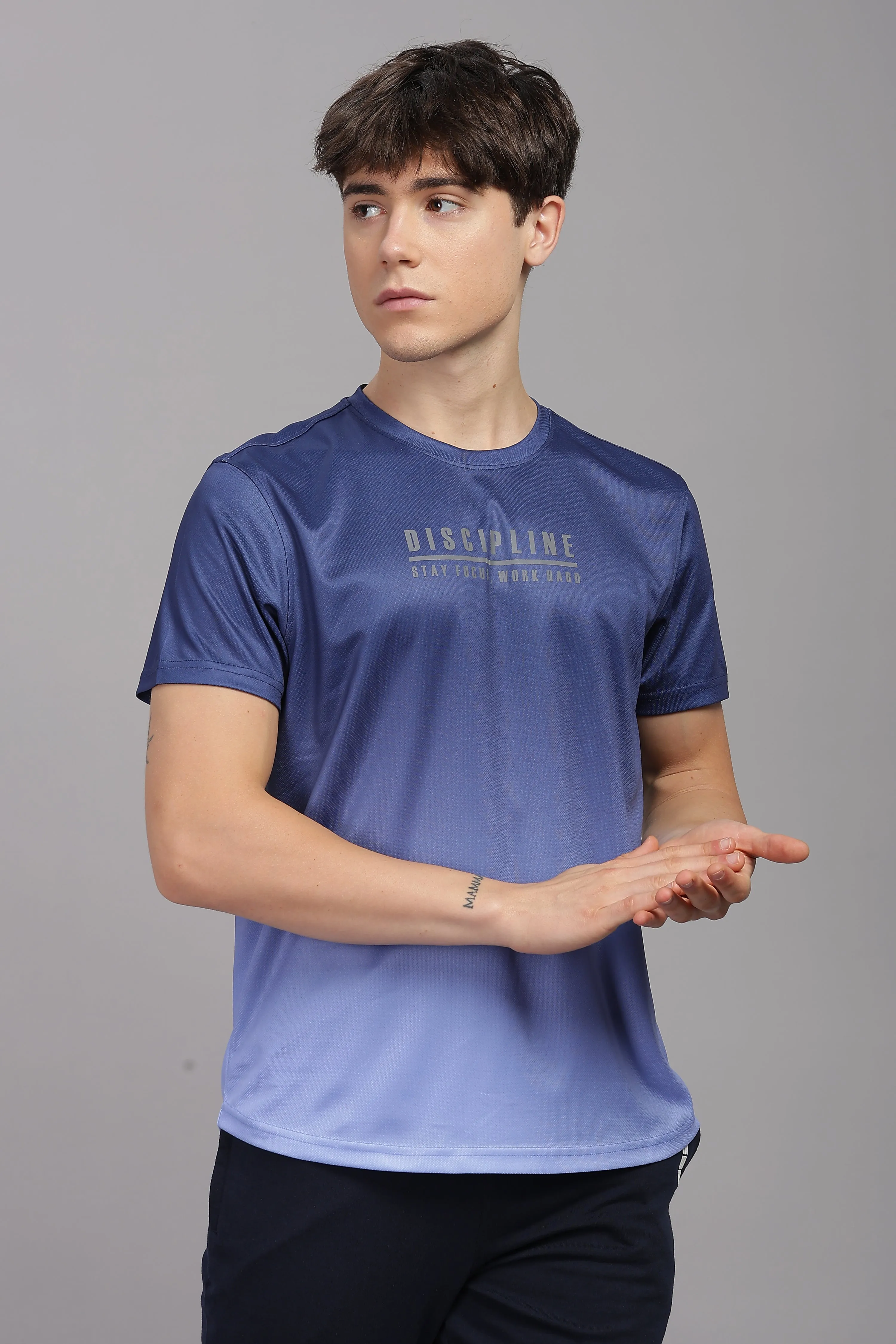 Men's Ultra Smooth Activewear T Shirt (Navy)