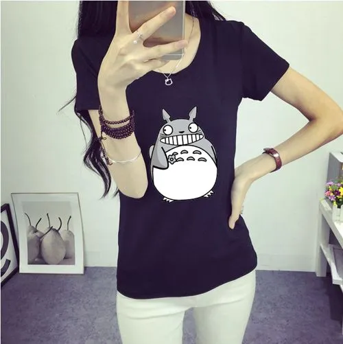 New Women T shirt Batman Print Funny Casual Tops Basic Bottoming Short Sleeve Loose Shirt For Lady Tops Tees S-XXL