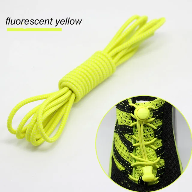 No Tie Elastic Shoelace Locking Shoe Laces Shoestrings Running Triathlon Sports Laces Hiking Shoelaces Children Elastic Shoelace