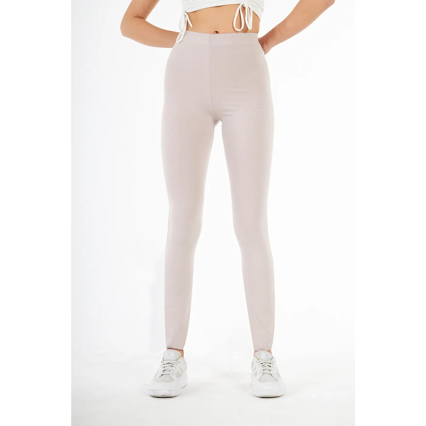 Nude Cotton Jersey Leggings